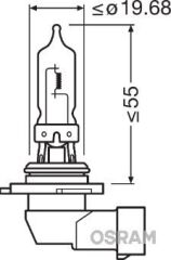 BLİSTER AMBALAJ - AMPUL 12V HB3 9005 60W P20d