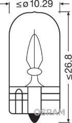 BLİSTER AMBALAJ - AMPUL 24V 3W DİPSİZ GÖSTERĞE (İKİLİ AMBALAJ)