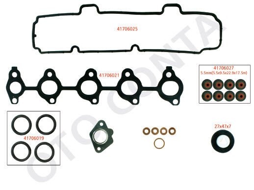 ÜST TAKIM CONTASI P107-P206-P307-BIPPER-NEMO-FIESTA-FUSION 1.4HDI DV4 (TEFLON KEÇELİ + SKC`SİZ)