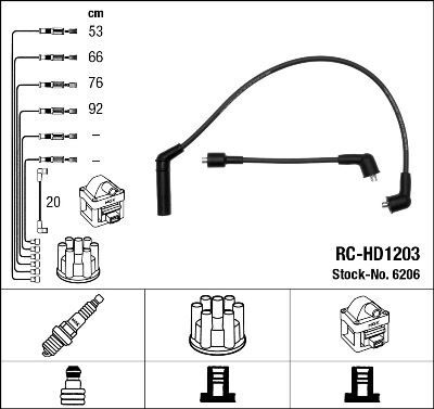 RC-HD1203 ATEŞLEME KABLOSU