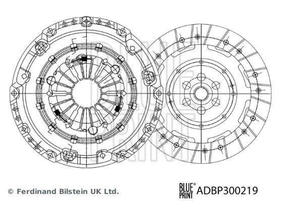 DEBRİYAJ SETİ P208-P508-P2008-P3008-P5008-PARTNER-BERLINGO-C3 AIRCROSS-C4-DS3-DS4-DS5 1.6 BlueHDI