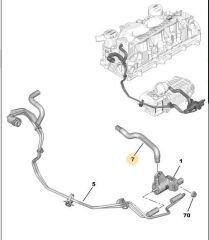 TURBO HAVA VAKUM HORTUMU P208-P301-P308-P2008-P3008-P508-C2-C3-C4-PARTNER-BERLINGO