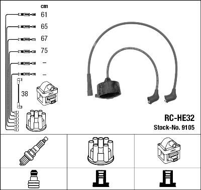 RC-HE32 ATEŞLEME KABLOSU