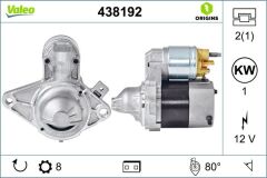 MARŞ MOTORU 12V 8 DİŞ PEUGEOT P107 1.0 05> CITROEN C1 1.0 05> TOYOTA AYGO 1.0  05>