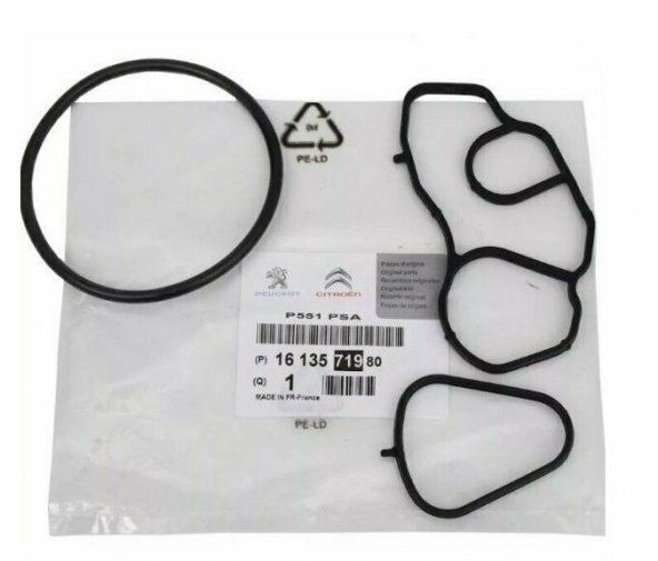 YAĞ SOĞUTUCU ORİNG (CONTA) SETİ ASTRA L-GRANDLAND-P207-P208-P308-P408-P508-P3008-P5008-PARTNER- BERLINGO-C3-C4-C5-DS3-DS4-DS5 1.4 16V EP3 1.6 16V EP6 THP