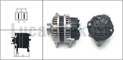 ALTERNATOR 12V 90A HYUNDAI 1.5I.ACCENT 1.3.1.3I.