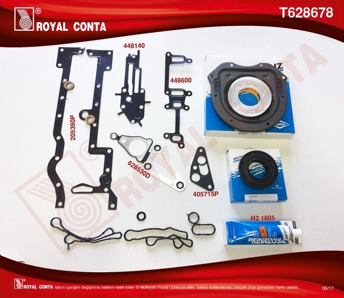 ALT TAKIM CONTA (REINZ KEÇELİ) TRANSIT V348 11>14 V363 14 >  RANGER 12 > 2.2TDCI 155PS EURO5 A.CEKER