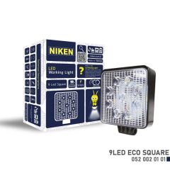CALISMA LAMBASI ECO 9 LEDLİ KARE