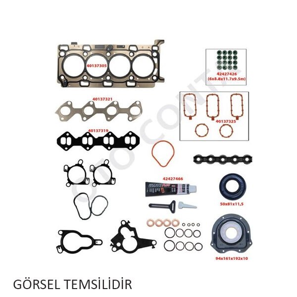 ALT TAKIM CONTA FIAT DOBLO-PUNTO-500 1.3MJTD 16V (TEFLON KEÇELİ)