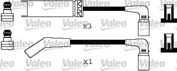 BUJİ KABLO SET CHEVROLET KALOS 1.4 02=> LANOS 1.4-1.5 97=> CHEVROLET AVEO 1.5-KALOS 1.5 05=>