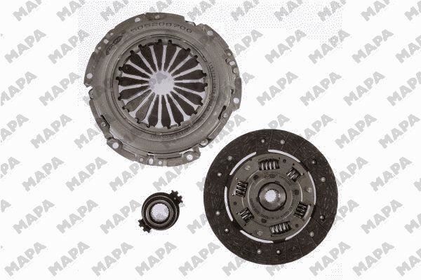 DEBRİYAJ SETİ PARTNER-BERLINGO-P106-P206-P306-P307-C2-C3-C4-SAXO-XSARA 1.4-1.6 16V VTI   (TU1JP.TU3JP-ET3J4-TU5JP4)