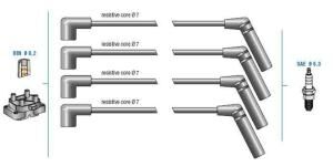 BUJİ KABLO TK CHEVROLET KALOS 1.2i (SOHC) HATCBACK 03=>