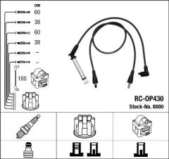 BUJİ KABLO TAKIMI (METAL TÜPLÜ) OPEL VECTRA A-OMEGA A-FRONTERA A-CALIBRA A 1.8-2.0 ie 8V (88>95)