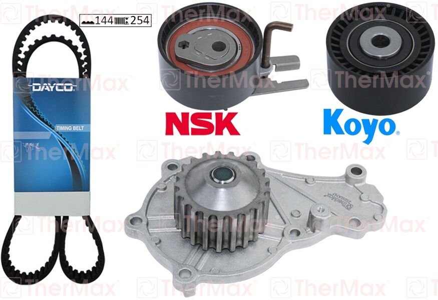 EKSANTRİK GERGİ KİTİ + DEVİRDAİM (144 DİŞ EURO4) P206-P307-C1-C2-C3-BIPPER -NEMO-XSARA 1.4 HDİ FIESTA FUSION 02>08 1.4 TDCI (2S6Q8A615AB-2S6Q8591BA)