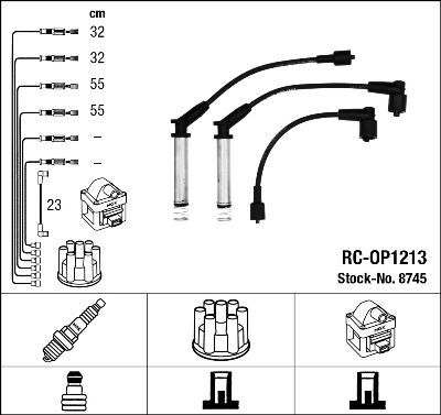 BUJİ KABLO TAKIMI (METAL TÜPLÜ) OPEL VECTRA A-OMEGA A-FRONTERA A-CALIBRA A 1.8-2.0 ie 8V (88>95)