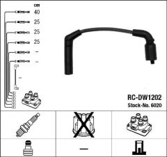 BUJİ KABLO TAKIMI (SET) CHEVROLET AVEO-KALOS 1.2 8V MATIZ-SPARK 1.0 8V