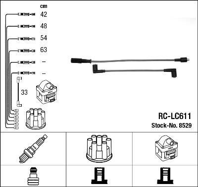 RC-LC611 ATEŞLEME KABLOSU