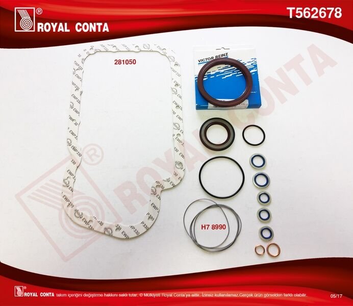 (X)ALT TAKIM CONTASI (KEÇELİ) P207 1.4 (TU3A) 06=> P106-P205-P206-P306-P307 (TU3JP) 1.4