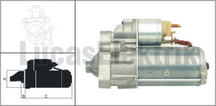 MARŞ MOTORU KOMPLE (12V 2.2kw) OPEL MOVANO A 00> VIVARO A 03> RENAULT MASTER II 01> TRAFIC 03> 2.2 DTI-DCI 2.5 CDTI-DCI