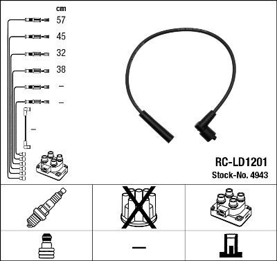 RC-LD1201 ATEŞLEME KABLOSU