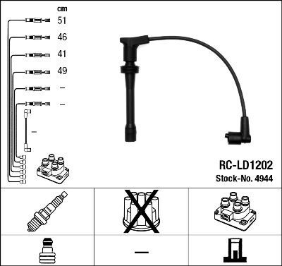 RC-LD1202 ATEŞLEME KABLOSU