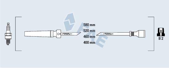 BUJİ KABLO TAKIMI (SETİ) CHEVROLET CRUZE-LACETTI-KALOS-AVEO-REZZO-NUBIRA 1.6 1.4 16V DOHC