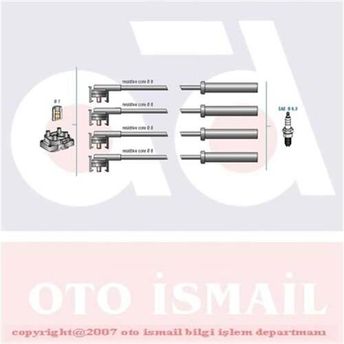 BUJİ KABLO TAKIMI FORD ESCORT 91> 1.3-CL-CVH