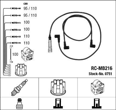 RC-MB216 ATEŞLEME KABLOSU