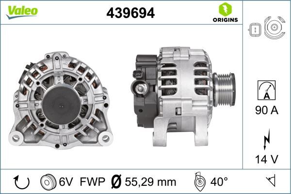 ALTERNATÖR (14V 90amp) PARTNER-BERLINGO-EXPERT-JUMPY 1.6-1.9 (START-STOP)
