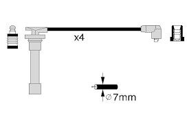 BUJİ KABLO TK HONDA CIVIC 1.4 (88-95) DOHC (CARB.)