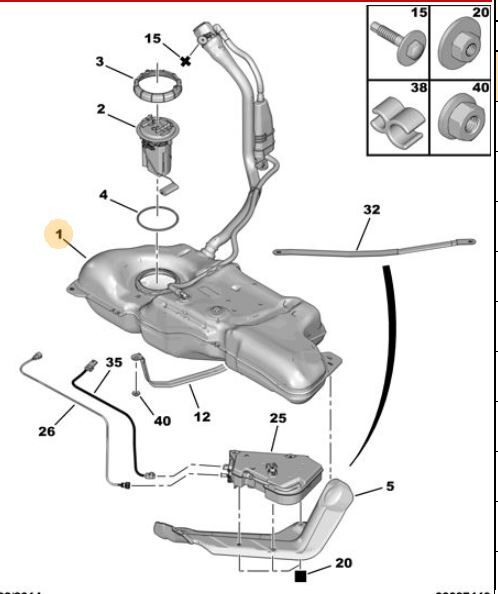 YAKIT DEPOSU CITROEN C4 II-DS 4