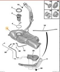 YAKIT DEPOSU CITROEN C4 II-DS 4