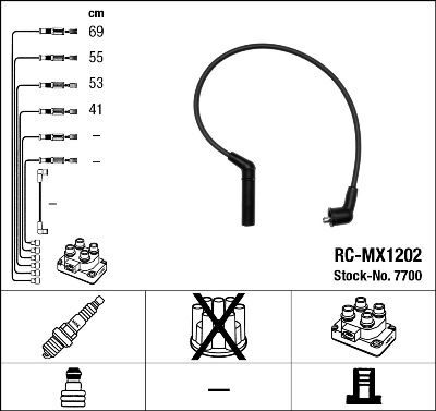 RC-MX1202 ATEŞLEME KABLOSU