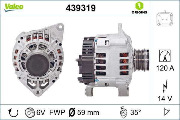 ALTERNATÖR 120A MGN-LGN (97-01)-SCENIC I (99-03) 1.9 DCI-DTI