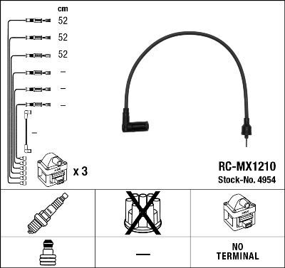 RC-MX1210 ATEŞLEME KABLOSU