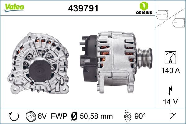 ALTERNATÖR 140A GOLF VII-CRAFTER-AMAROK-TRANSPORTER T6-A3-LEON 1.6TDI-2.0TDI 13=>