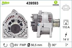 ALTERNATÖR 14V 110A RENAULT CLIO II 98> CLIO III 05> FLUENCE 10> KANGOO II 08> LAGUNA I-II-III  MEGANE I-II- THALIA I-II LOGAN 06> 1.5dCi 1.6
