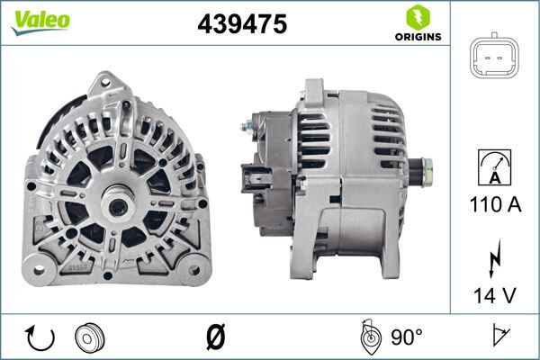 ALTERNATÖR 14V 110A RENAULT MEGANE II 02> CLIO II 98>05 SCÉNIC II 02>  NISSAN MICRA III (K12) 03> 1.4 1.5dCi 1.6