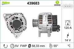 ALTERNATÖR 14V 120Ah HYUNDAI İ30-KIA CEED-VENGA 1.6 CRDİ 08=> (1.6L-U)