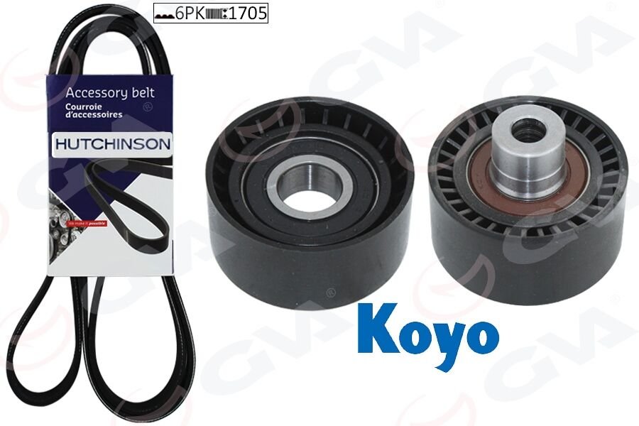 ALTERNATÖR GERGİ KİTİ KÜTÜKSÜZ P206-XSARA 1.4HDİ-P407-BERLINGO-C5- 1.6 HDİ (KLİMALI) (K026PK1708)