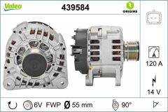 ALTERNATÖR 14V 125A RENAULT CLIO II 01>06 KANGOO 01>06 CLIO SYMBOL 01>09 SYMBOL II 08>  DUSTER 10> LOGAN 06> SANDERO 08> 1.5dCi