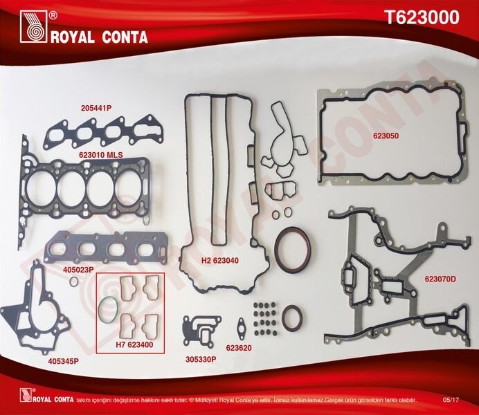 ÜST TAKIM CONTA (KEÇELİ) CORSA C-D - ASTRA G-H - MERIVA-ZAFIRA-VECTRA 1.2-1.4 16V Z12XE-XEP-Z14XEL-X