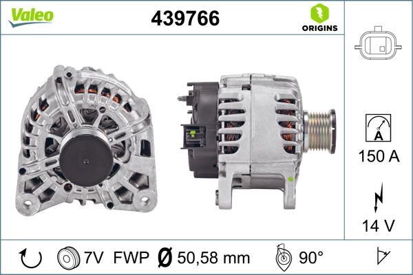 ALTERNATÖR 14V 150A (7 KANAL) RENAULT CLIO IV 12> CAPTUR I 13> MEGANE IV 15> SCÉNIC IV 16>22 KADJAR 15> MASTER III 10> MEGANE III 09> FLUENCE 09> 1.2TCe 1.6dCi 2.0dCi 2.3dCi