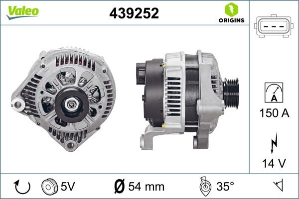 ALTERNATÖR 14V 150A OMEGA B 2.5 TDİ (01-03)-BMW 330d-520d-525d-530d-730d-X5 3.0d