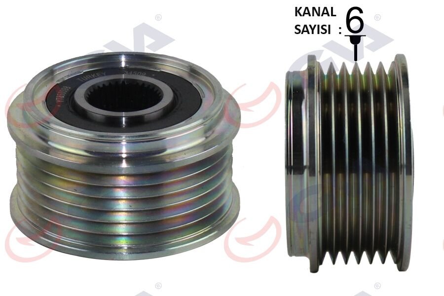 ALTERNATÖR KASNAĞI (RULMANLI) FORD CONNECT-FOCUS 98> 1.8 TDCİ