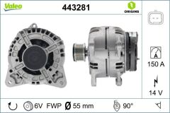 ALTERNATÖR 14V 150A RENAULT MEGANE II 02>08 SCÉNIC II 03>08 DACIA DUSTER 10>  NISSAN QASHQAI 06>13 NOTE 08>12 MICRA III (K12) 05>10 1.5dCi 1.6 16V