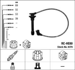 BUJİ KABLOSU HONDA ACCORD EURO 1.8L 2.0L F18B F20B 96-97-ACCORD 2.2L F22B 90-98 (RC-HE80)