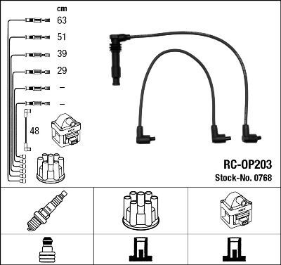 RC-OP203 ATEŞLEME KABLOSU