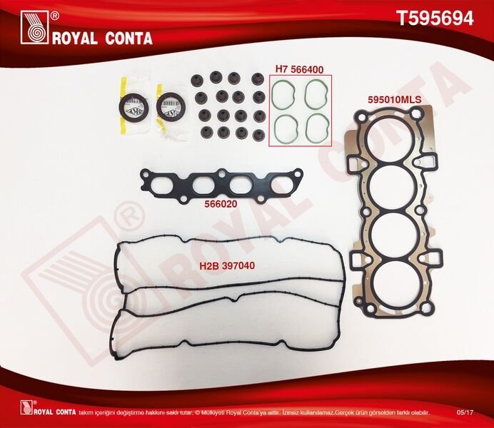 ÜST TAKIM CONTA (SKT KEÇELİ+SUBP.LAST) FOCUS II 1.6 16V (03-07) 100HP