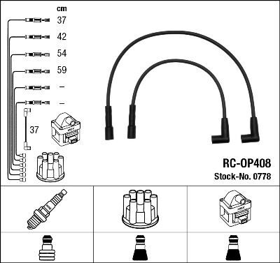 RC-OP408 ATEŞLEME KABLOSU